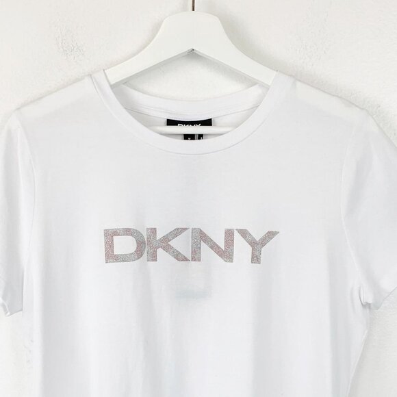 NWT DKNY Glitter Logo T-shirt - Picture 4 of 9